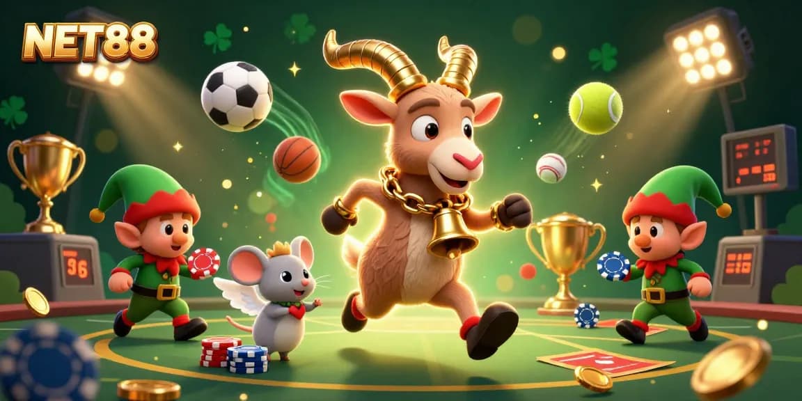Engage with NET88's thrilling casino action featuring a creative holiday scene