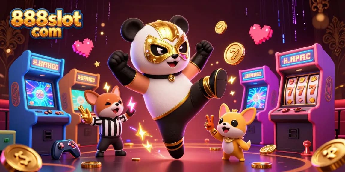 Experience thrilling gameplay at 888slot com with vibrant 3D casino characters and slot features.