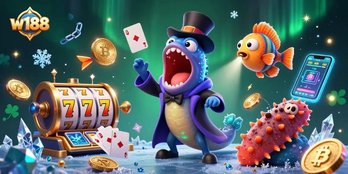 Experience exciting games at w188 with vibrant characters and dynamic casino elements.