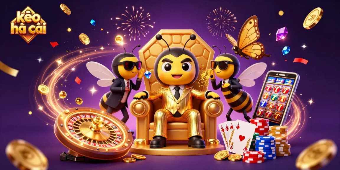 Experience kèo nhà cái thrilling moments with a mob boss and bodyguards amid spinning wheels and flying coins.