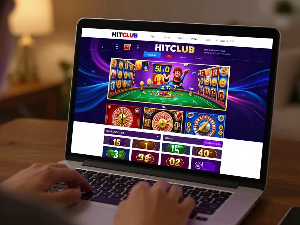 Engage with HITCLUB's thrilling online gaming experience on a vibrant platform.