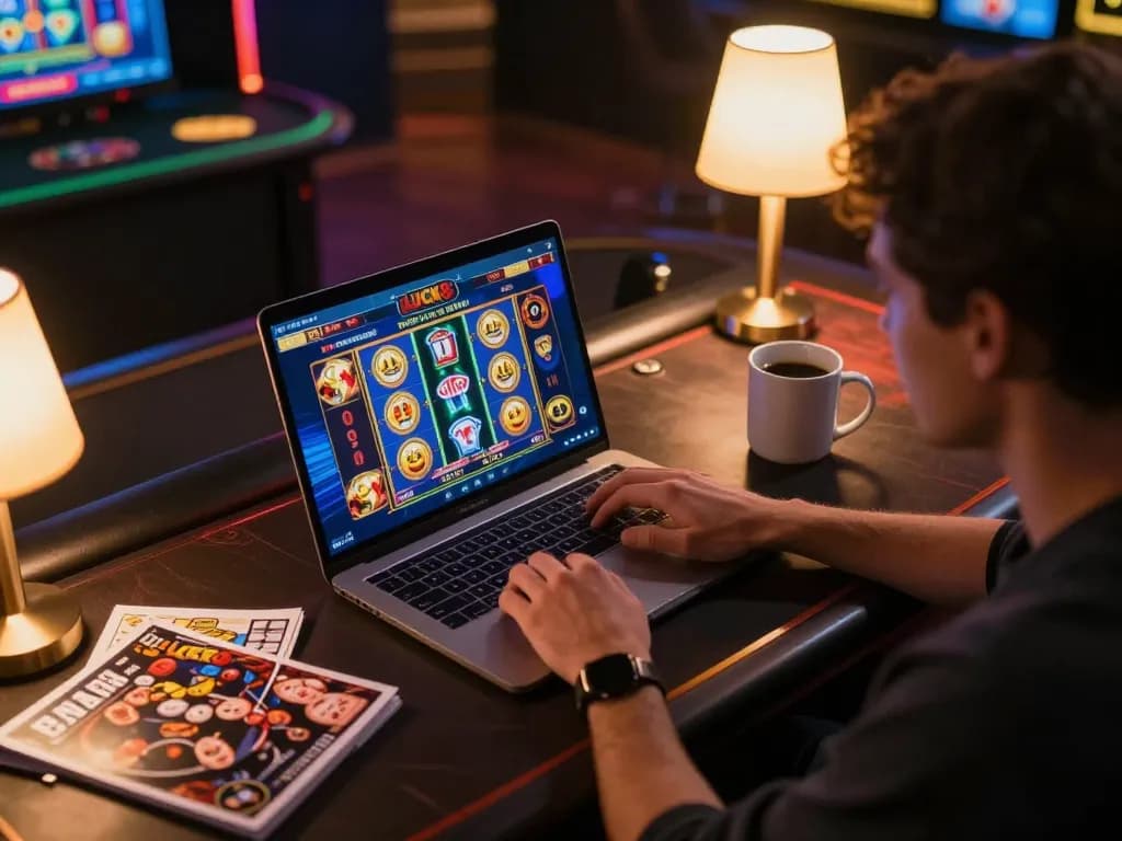 Người chơi tận hưởng trải nghiệm chơi game trực tuyến trên nền tảng của lucks8 với hình ảnh động và phụ kiện tinh tế.
