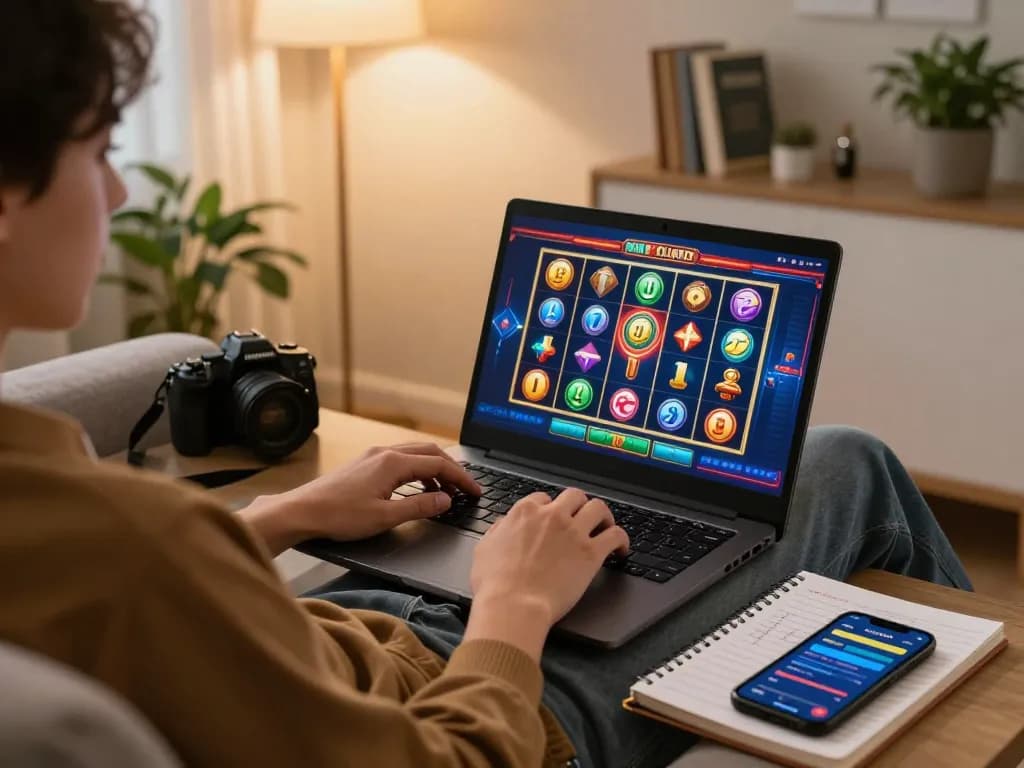 Enjoy engaging with SpinAdvisor to find slot recommendations during cozy online gaming nights.