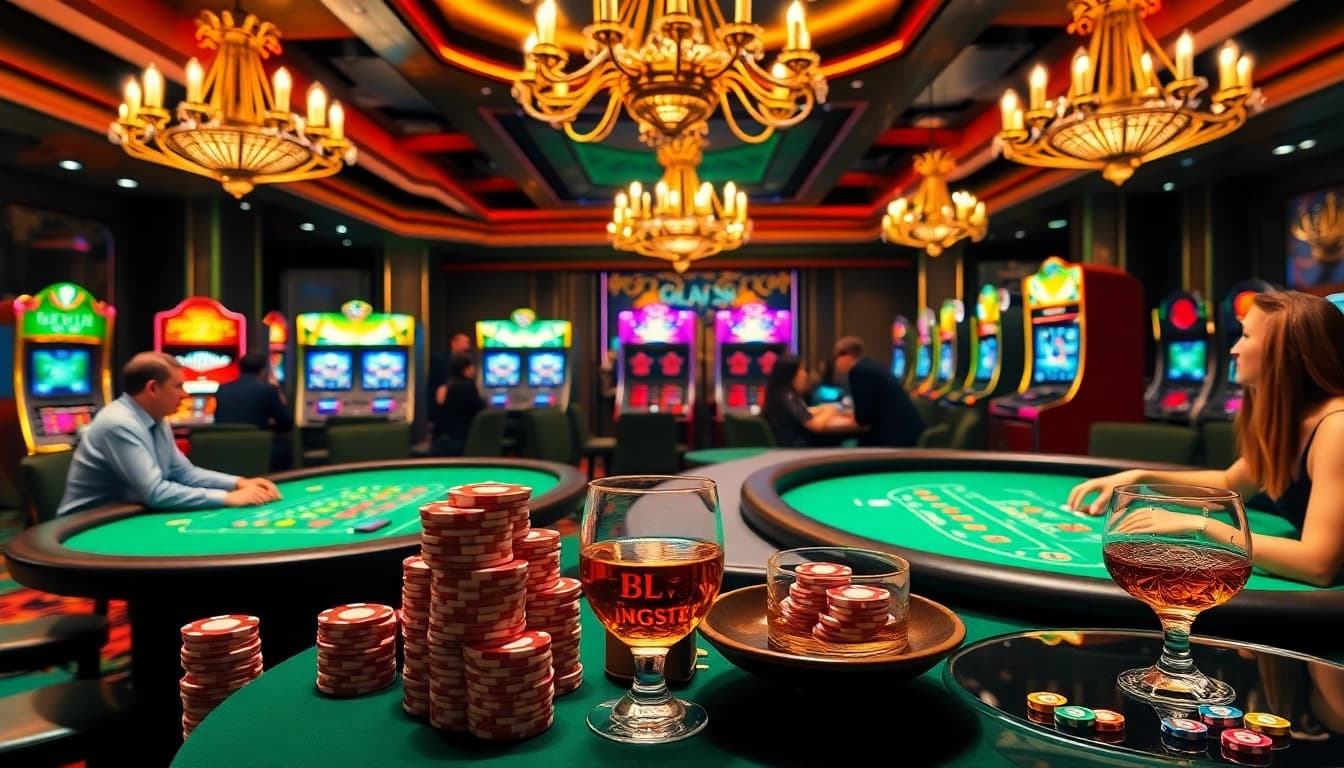 Experience thrilling gameplay at https://1haywin.us.com/ featuring vibrant casino tables and players enjoying their bets.