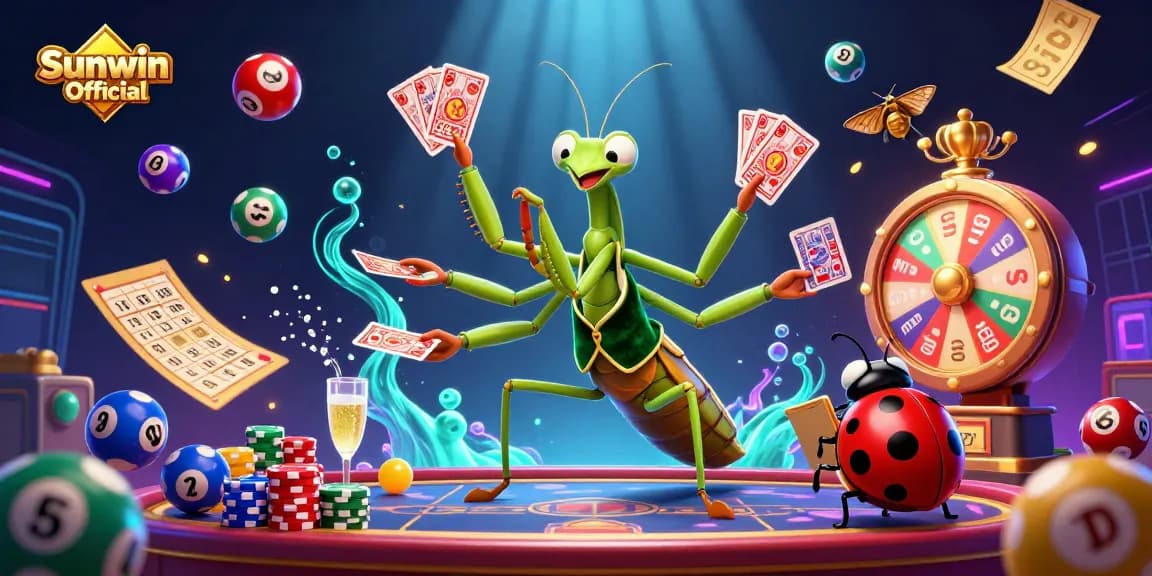 Engage with Sunwin Official by exploring dynamic lottery games and vibrant casino elements.