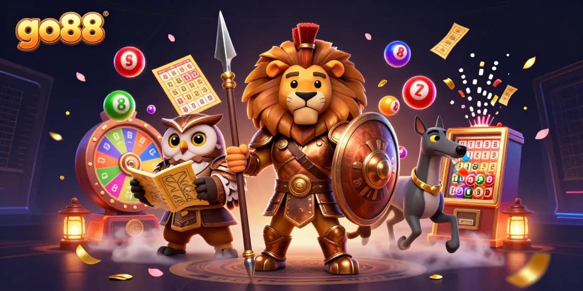Engage with go88 through vibrant lottery games, exciting prize wheels, and dynamic gaming elements.
