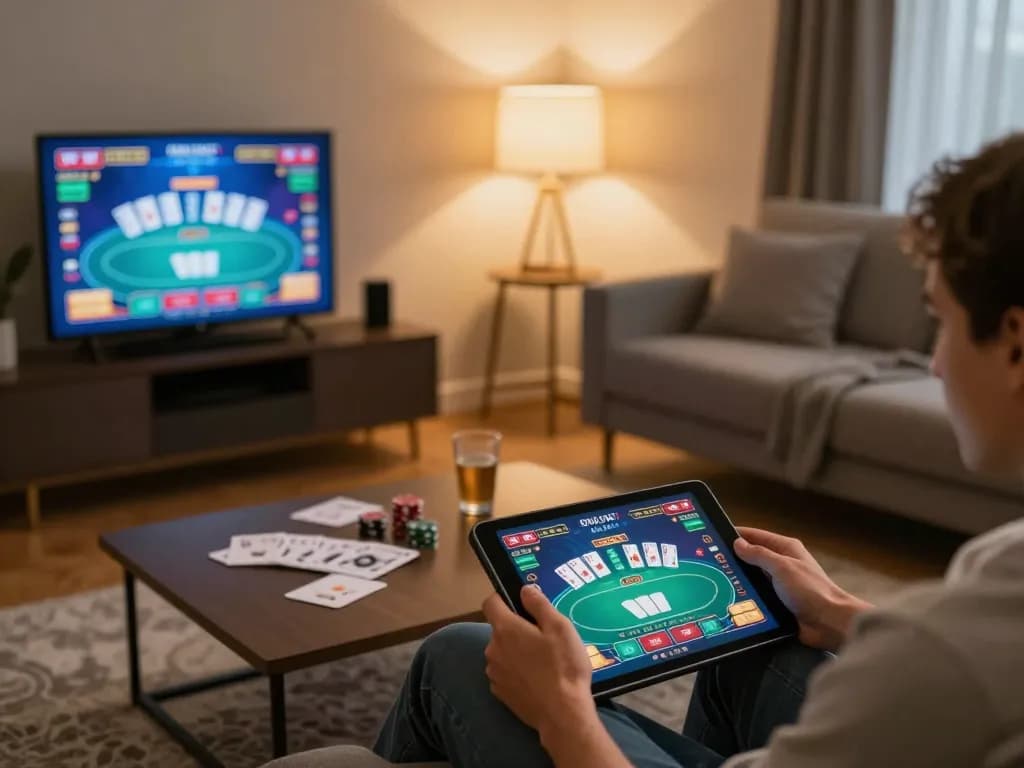 Engage with link vào LUCKYWIN through exciting online casino gameplay from a cozy home setup
