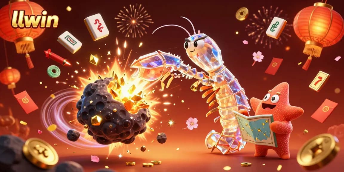 Experience excitement with llwin in this 3D casino scene featuring vibrant wins and engaging elements.