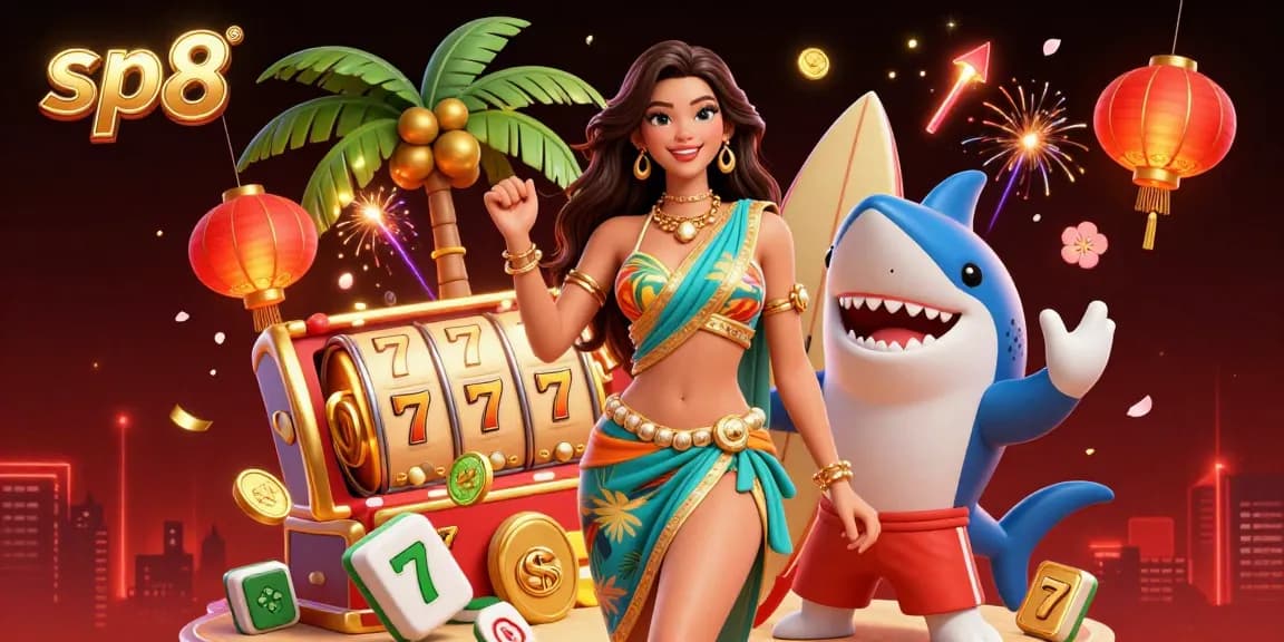 Spin the reels of sp8 with vibrant casino visuals and dynamic game elements.