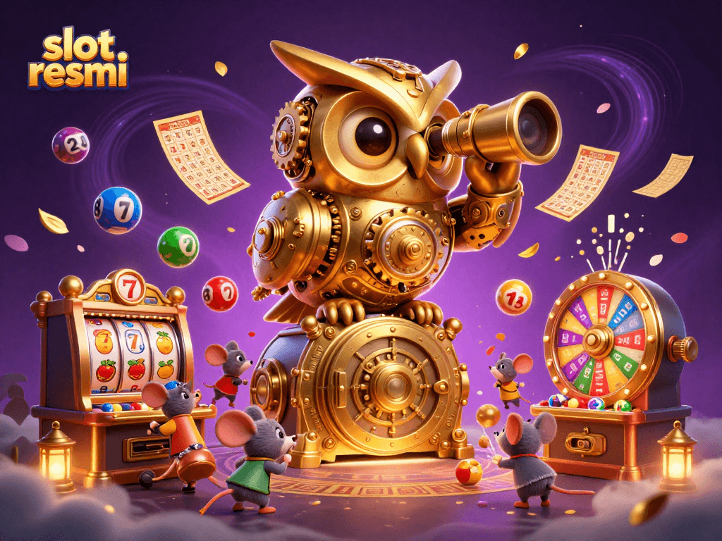 Experience thrilling gameplay at slot resmi, featuring vibrant elements and exciting slot machine action.