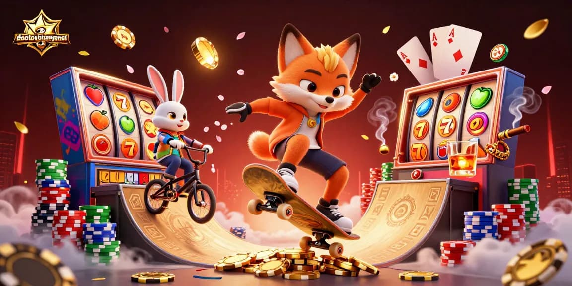 Game features daotaolaixeyenbai with vibrant slot reels and dynamic casino elements