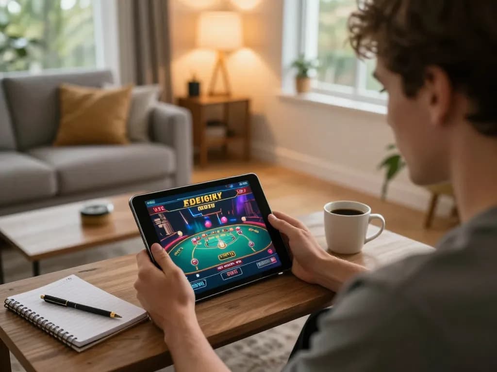 Play responsibly with casinoatlas while enjoying a dynamic online gaming session at home.