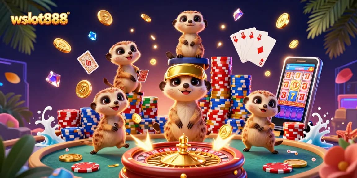 Memenangkan permainan slot gacor di wslot888 dengan suasana kasino yang semarak dan meriah.