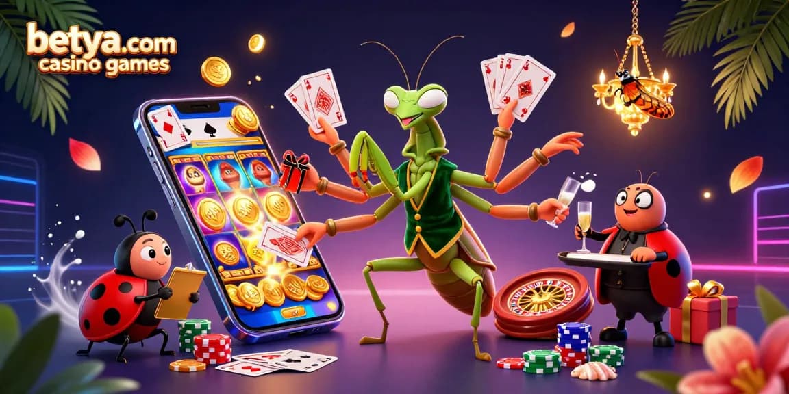 Experience thrilling betya.com casino games in a vibrant 3D scene with engaging characters and dynamic action.