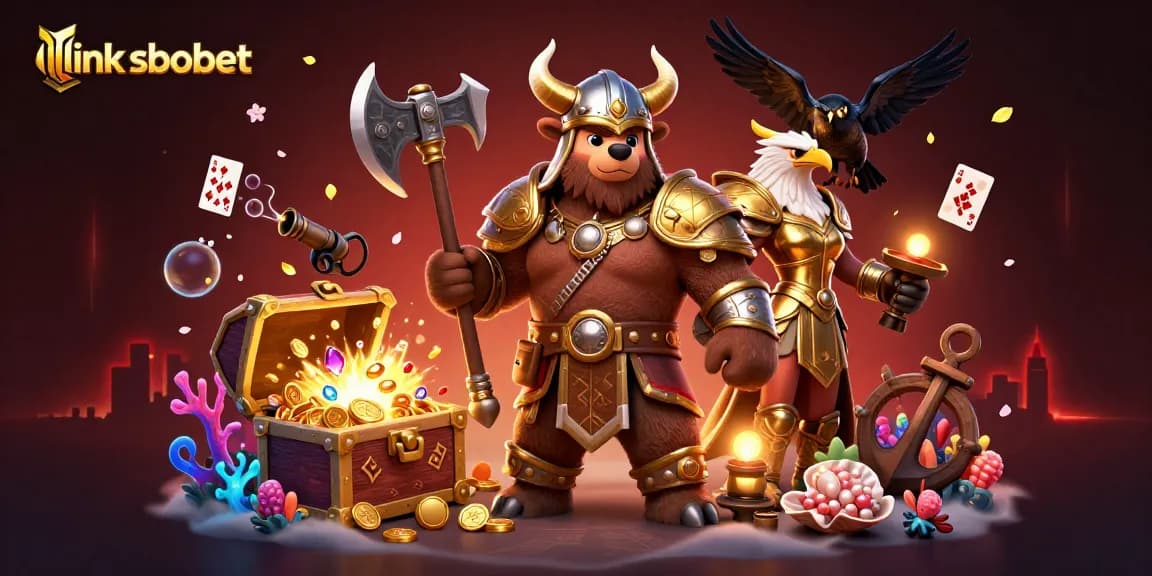 Place your bets on exciting games with link sbobet featuring a Viking bear and Valkyrie eagle.