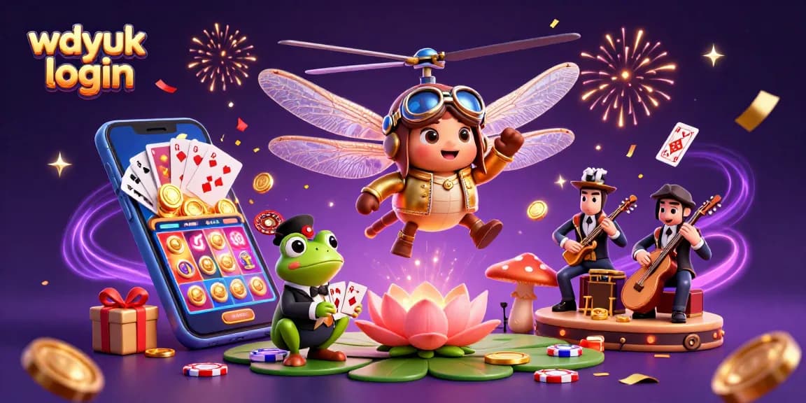 Experience wdyuk login at an exciting casino with vibrant 3D characters and dynamic gaming elements.