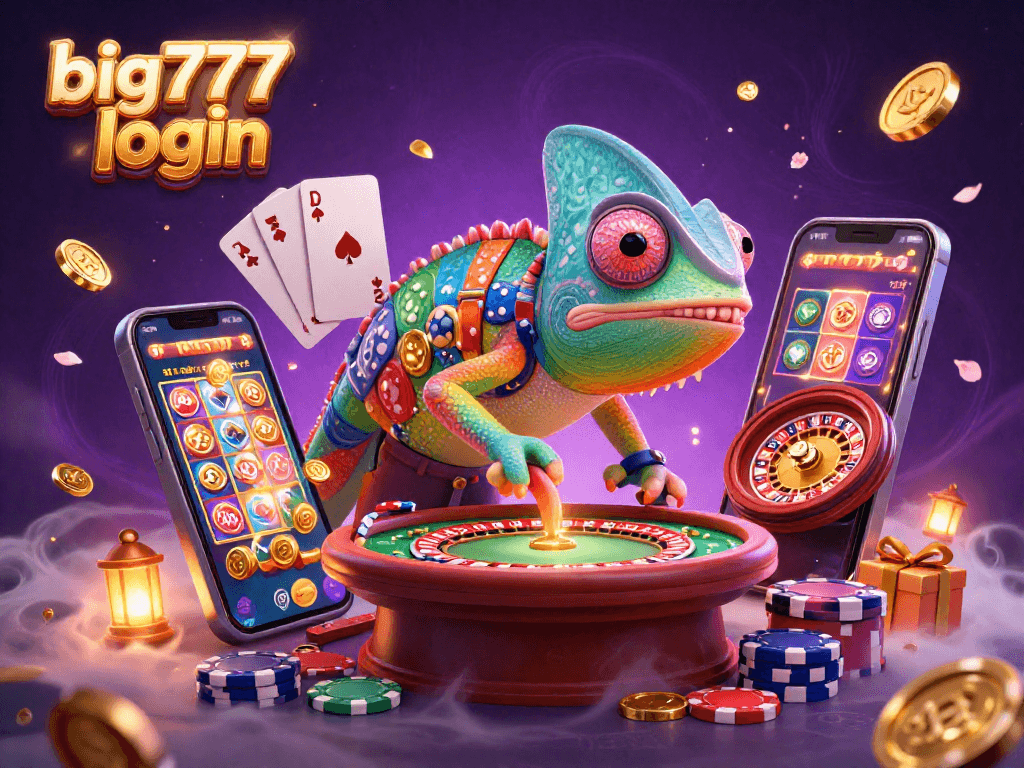 Experience the excitement of big777 login with dynamic casino scenes featuring vibrant elements.