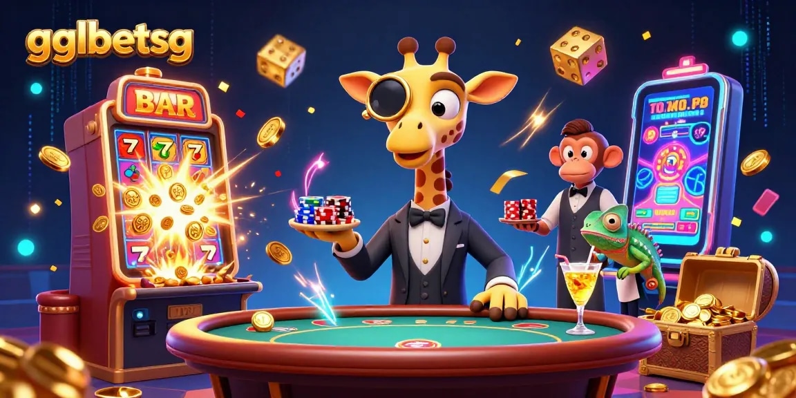 Experience thrilling betting action with gglbetsg in a vibrant casino scene featuring engaging characters and gaming elements.