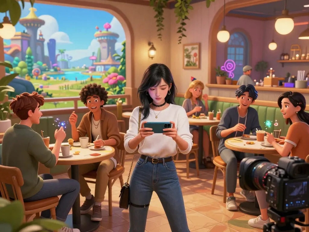 Explore an engaging sex game world with animated characters and vibrant settings.