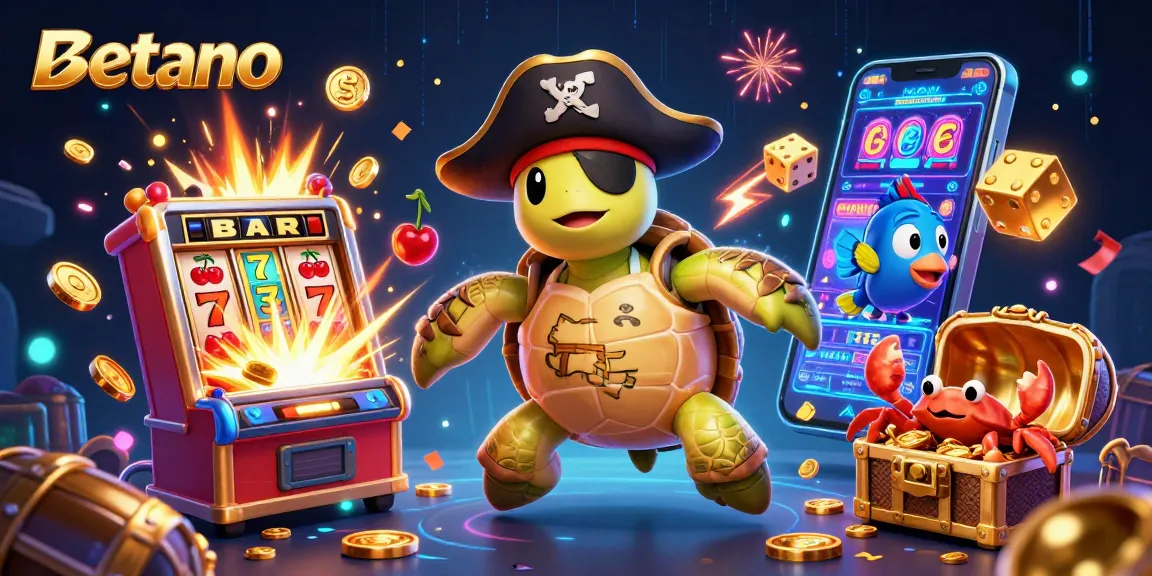 Experience iconic Betano action with vibrant characters and incredible casino elements in a dynamic scene.