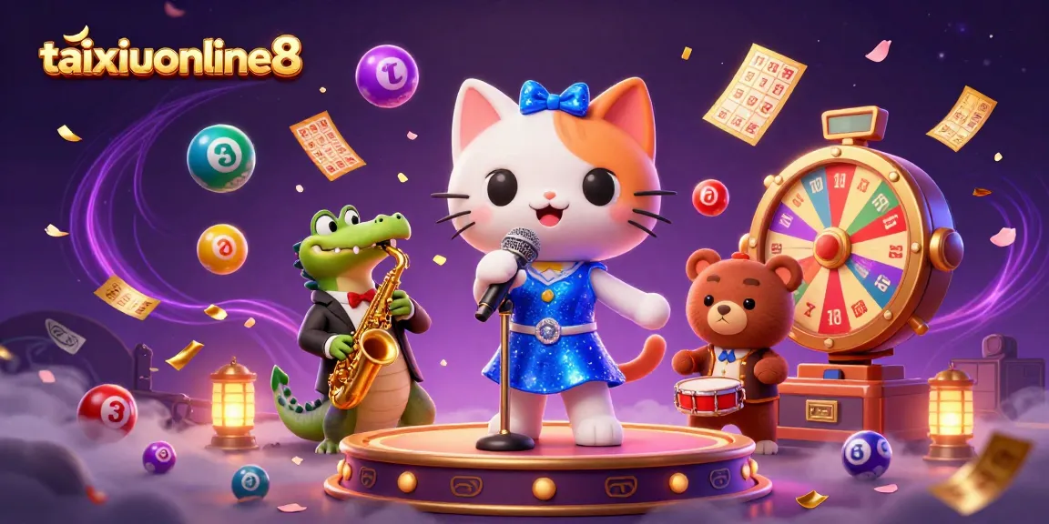Engage in thrilling gameplay at taixiuonline8 featuring lively characters and colorful casino elements.