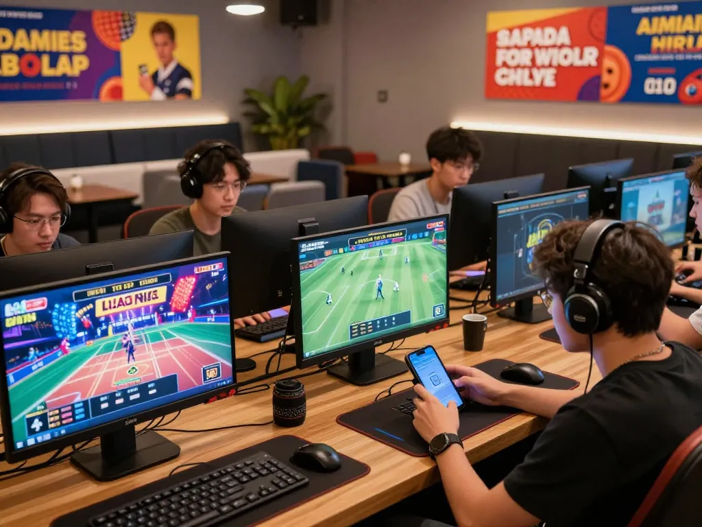 Exciting online gaming scene showcasing players enjoying 88aa casino games, sports betting, and live events with vibrant atmosphere.