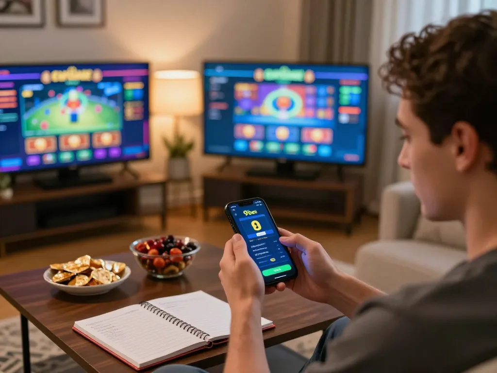 Engaging in strategic gameplay on the casino 9bet app while admiring multiple game screens.