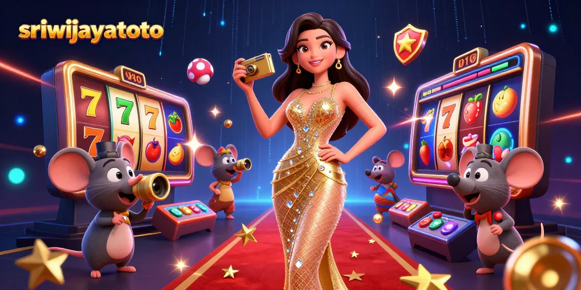 Sriwijayatoto showcases a dynamic 3D scene with gambling elements, capturing thrilling casino excitement.