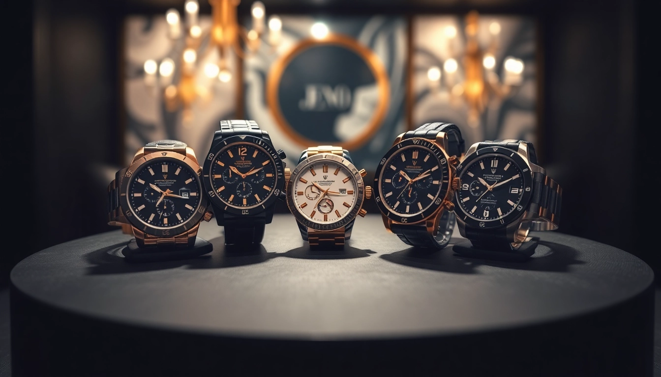 Showcasing exquisite replica watches on a pedestal under dramatic lighting.