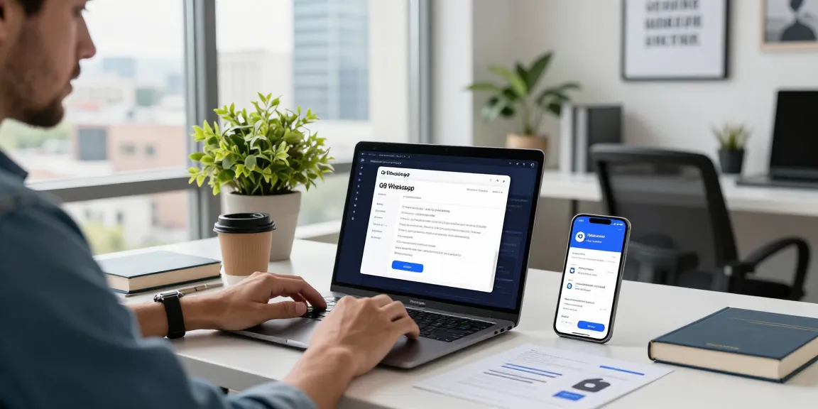 Engaging workspace scene showcasing gb whatsapp app development with dynamic elements.