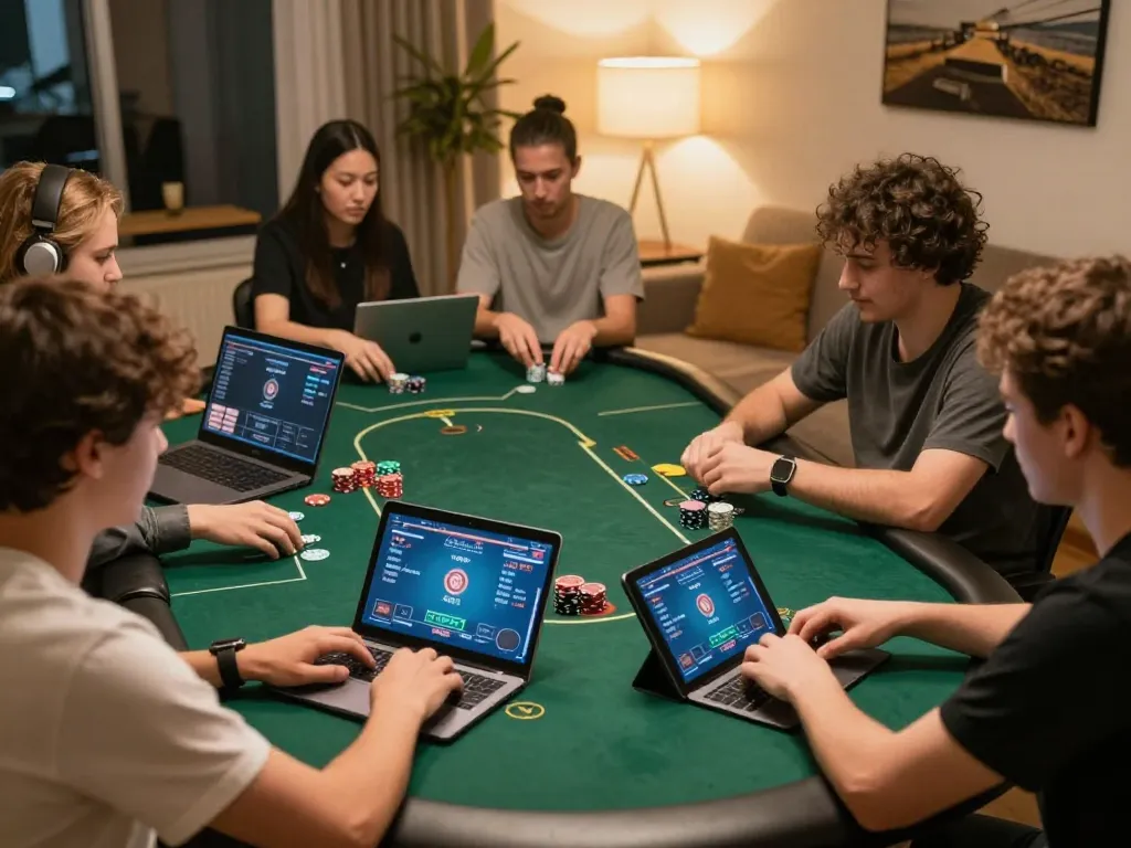 Engage in online poker action with ทางเข้า m122 on various gaming devices showcasing competitive gameplay.