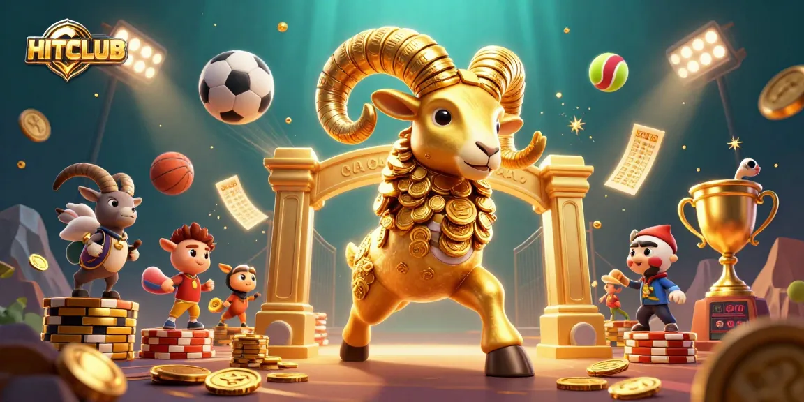 Engage in thrilling gambling action at HITCLUB with a vibrant 3D casino scene.