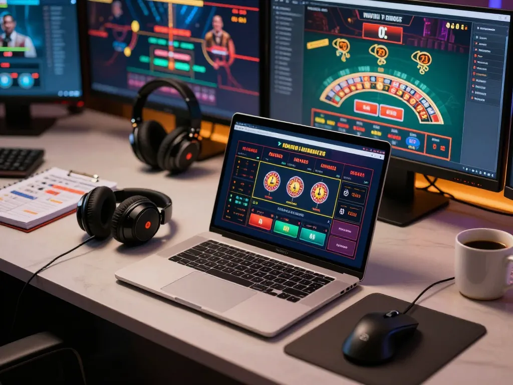 Experience engaging gameplay at 23win with a stylish online gaming setup showcasing live casino action.