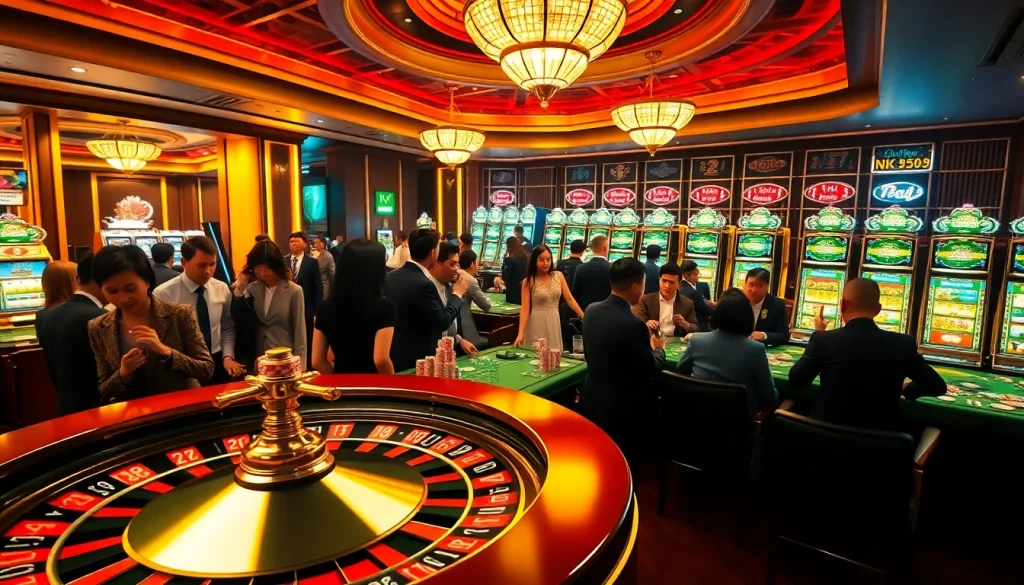 Experience the thrill of live gambling at a luxurious casino with https://kk55.group, featuring poker games and roulette.