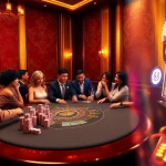 High-stakes poker scene at 88i nhà cái with excited players and polished tables.