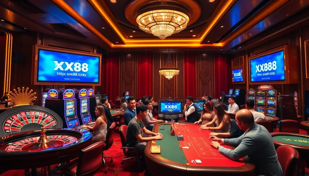 Experience thrilling gameplay at https://xx88.today/ with exciting casino tables and vibrant slot machines.