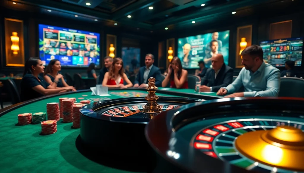 Experience the thrill of winning at SOIBET, where casino tables and vibrant games create an exciting gambling atmosphere.