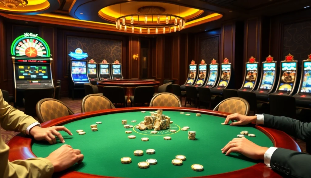 Experience the thrill of gambling at https://789club.quest/ with live poker games and slot machines in a luxurious setting.