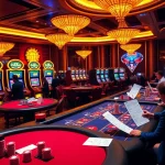 Experience the thrill of eejl33 com with vibrant casino visuals, poker chips, and roulette wheels.